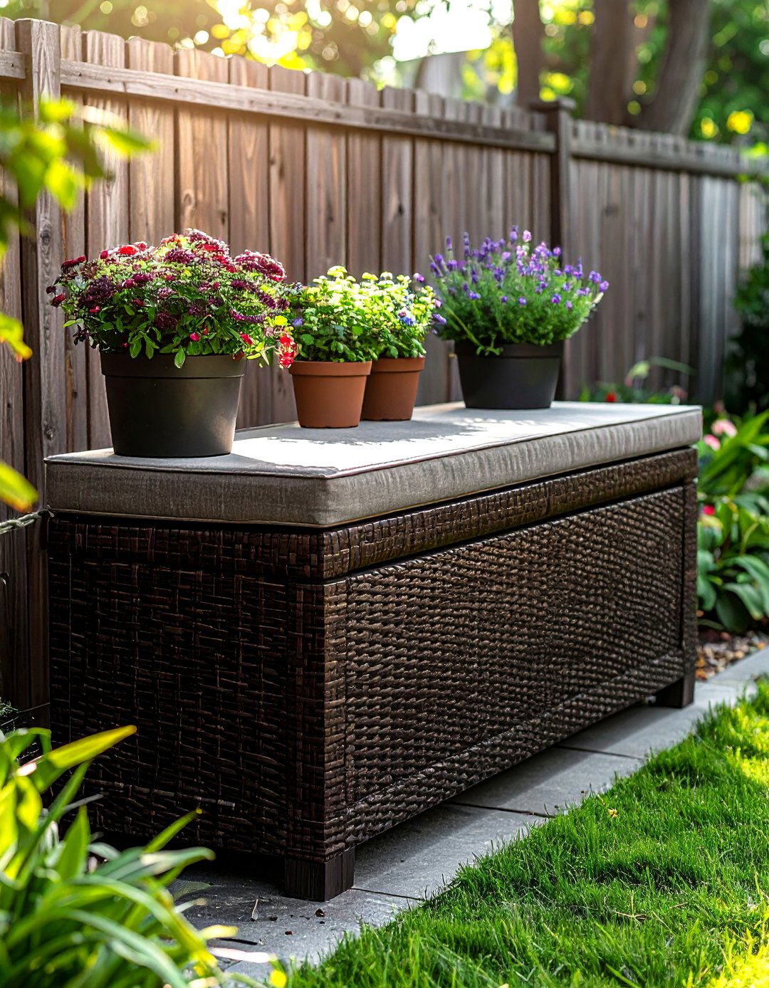 Outdoor storage bench - 30 outdoor furniture ideas