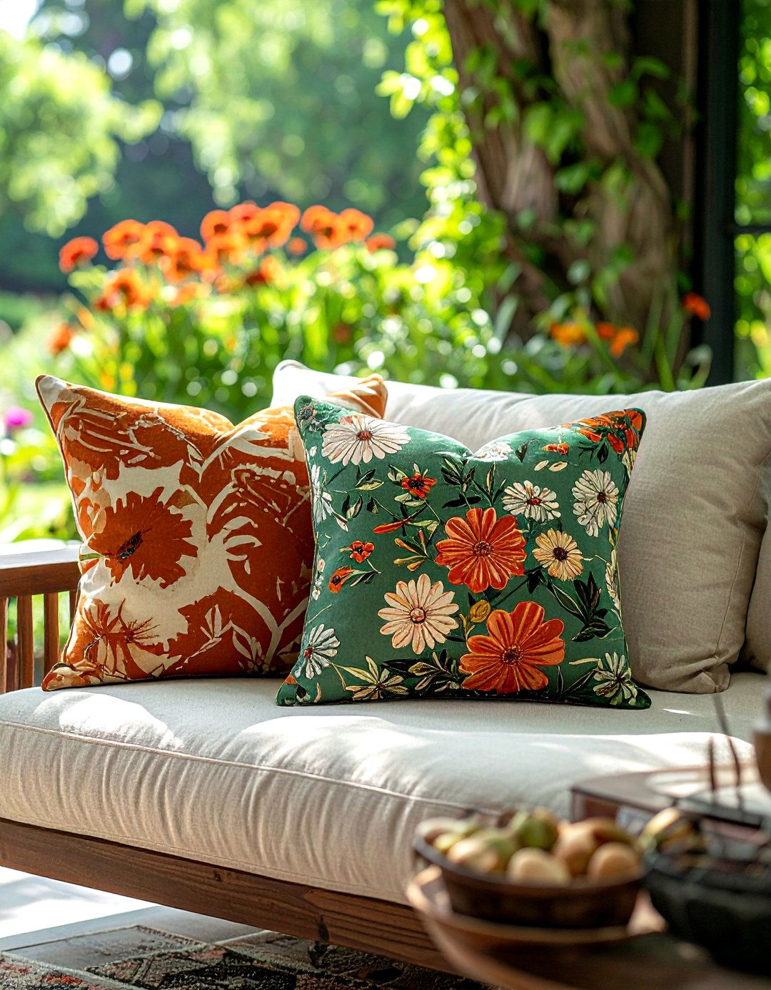 Outdoor throw pillows - 30 patio decor ideas