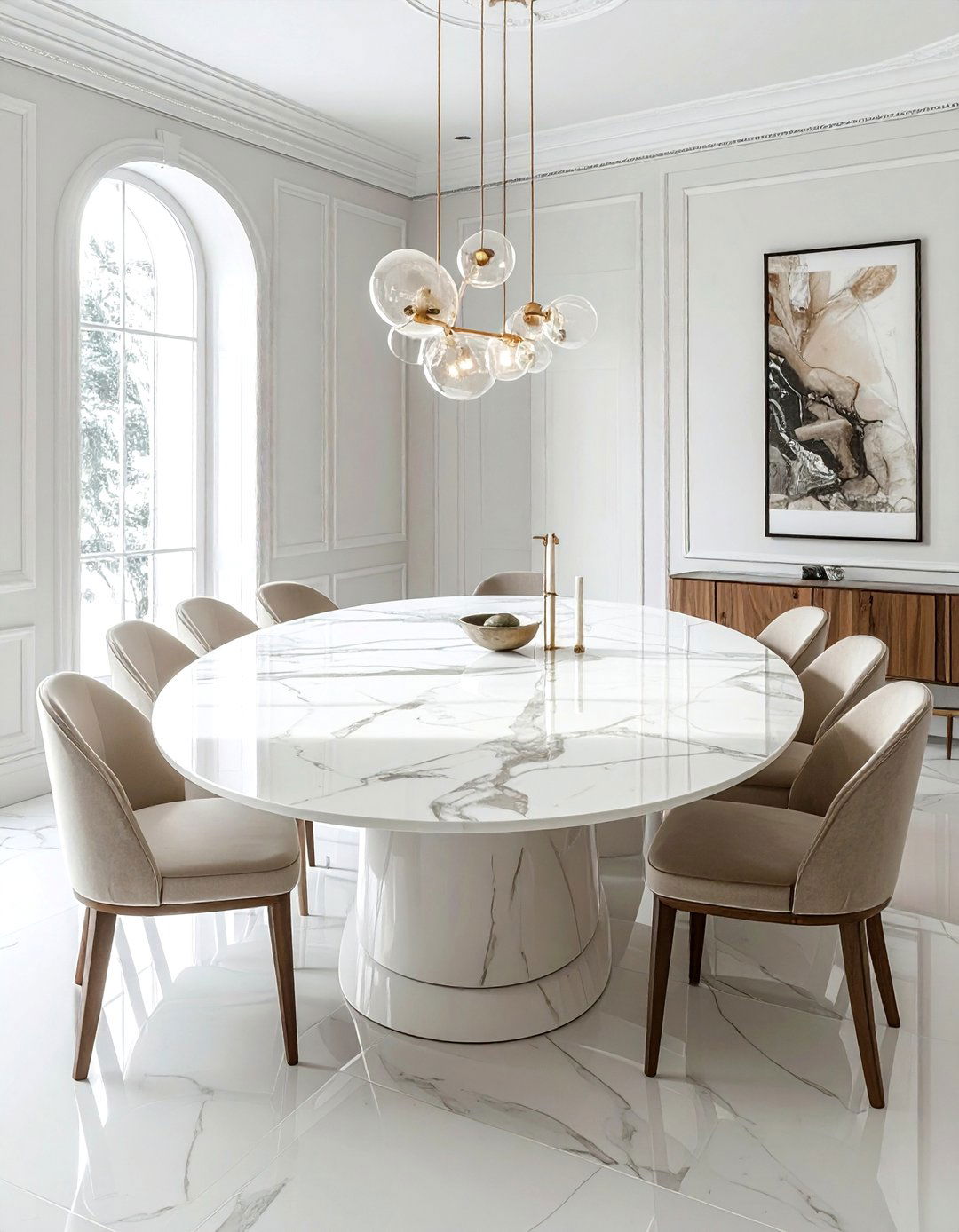 Oval Dining Table - 30 stylist dining room ideas