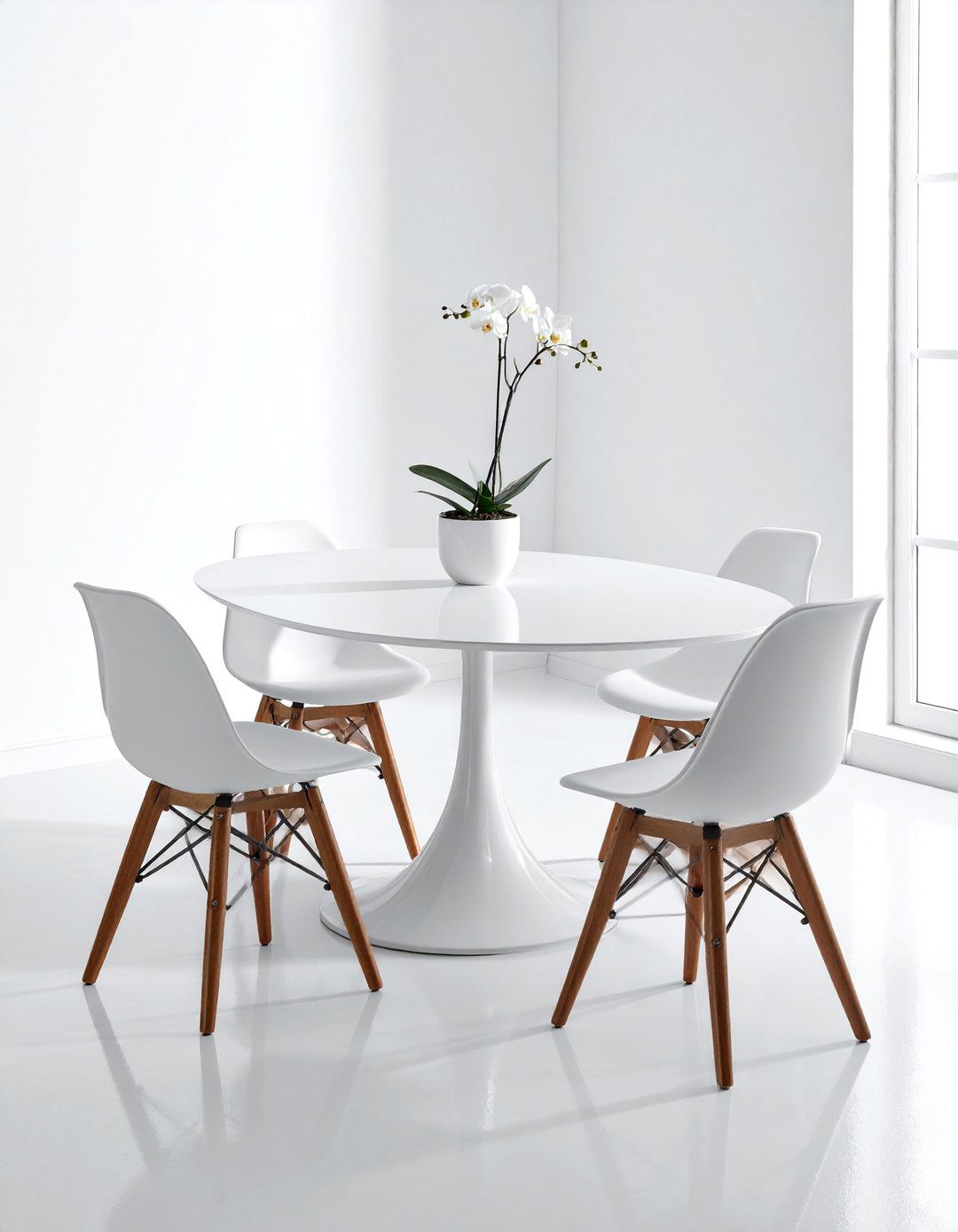 Oval Dining Table Set - 30 achievable dining room ideas