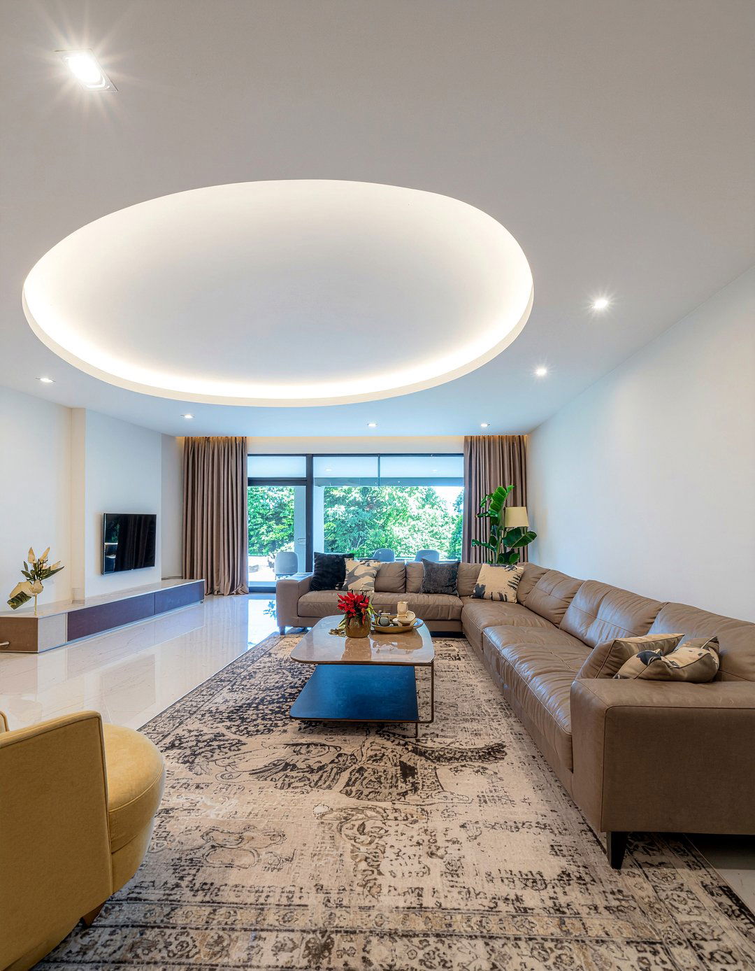 Oval Dome Ceiling - 30 living room dome ceiling ideas