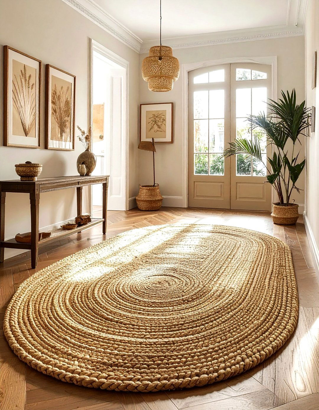 Oval Jute Rug - 30 jute rug ideas