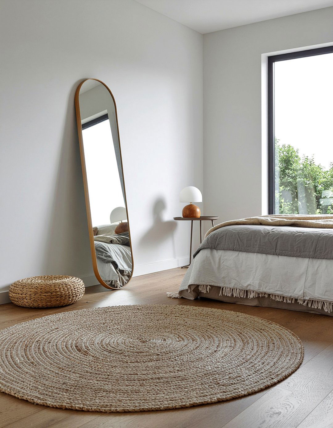 Oval Leaning Floor Mirror - 30 bedroom leaning mirrors