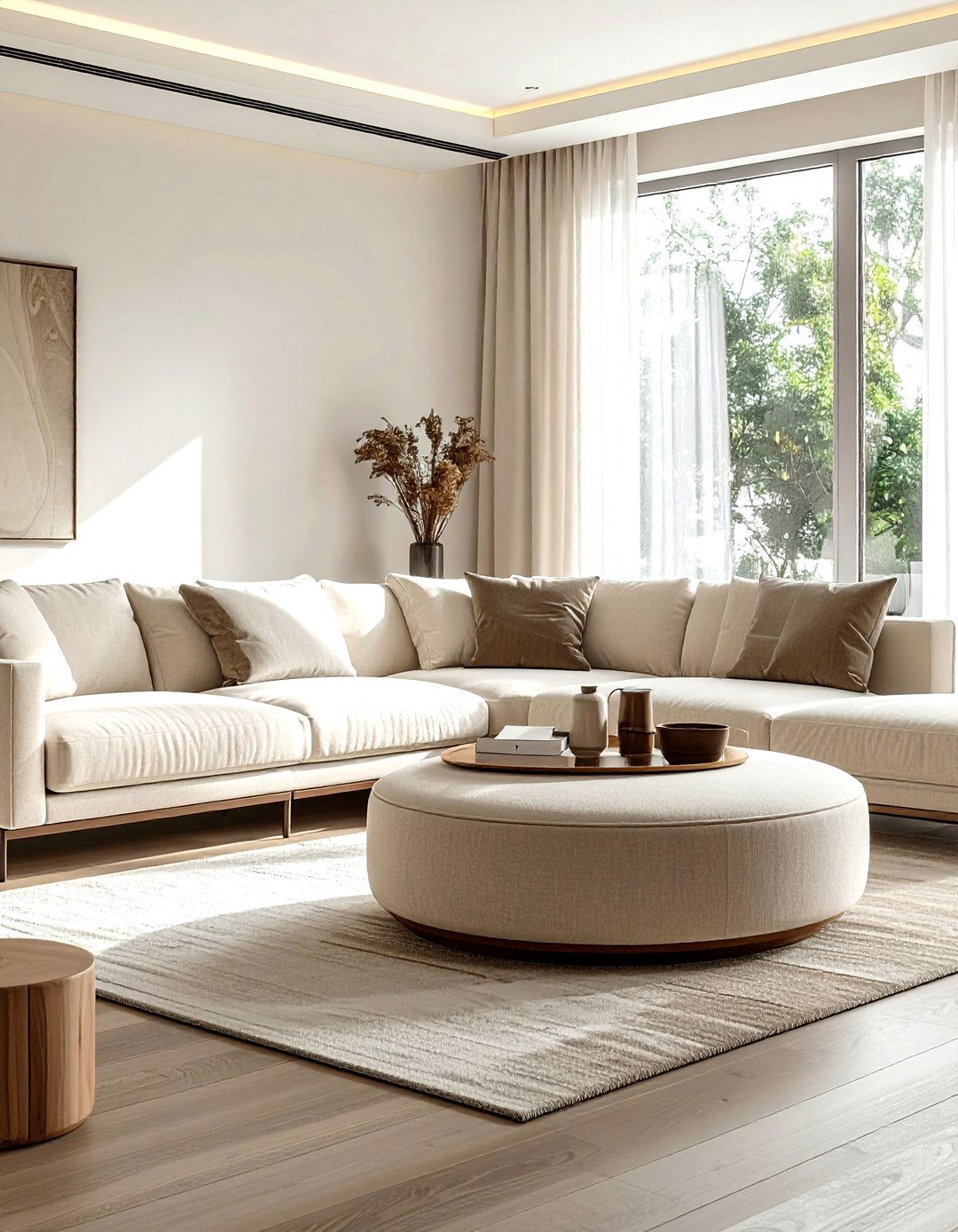 Oval Ottoman - 30 living room ottomans