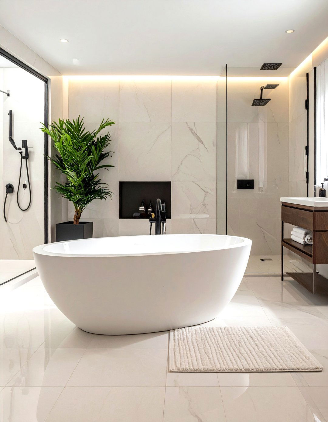Oval Soaking Tub - 30 soaking tub ideas