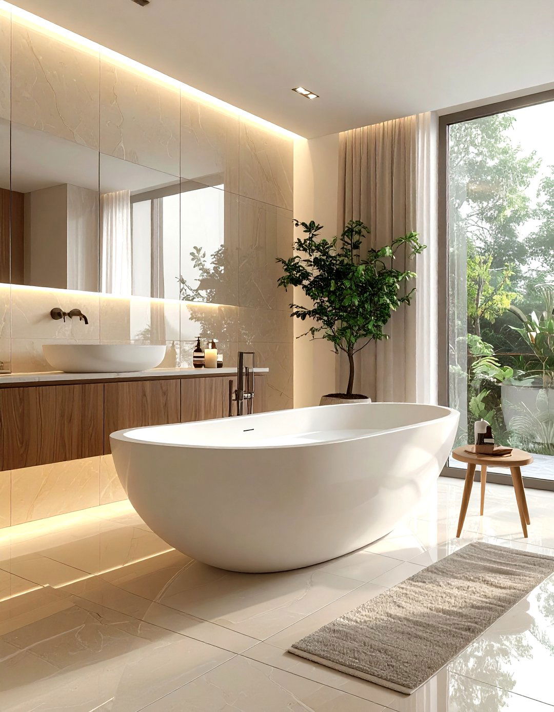 Oval bathtub - 30 bathtub ideas