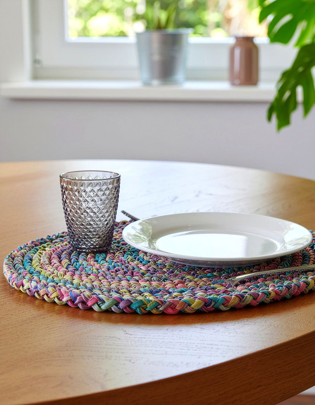 Oval braided placemat - 30 placemat dining ideas
