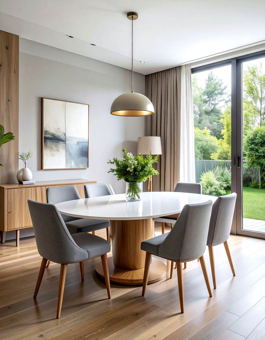 Oval dining table for - 30 dining room family gathering ideas