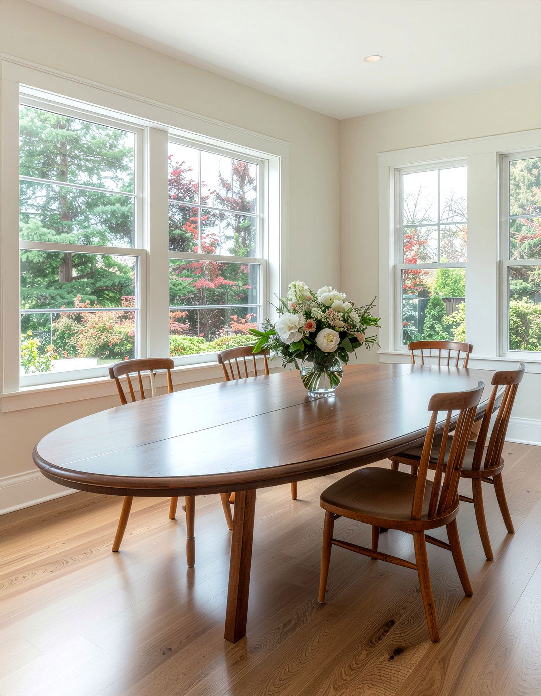 Oval dining table with removable leaves - 30 expandable dining room ideas