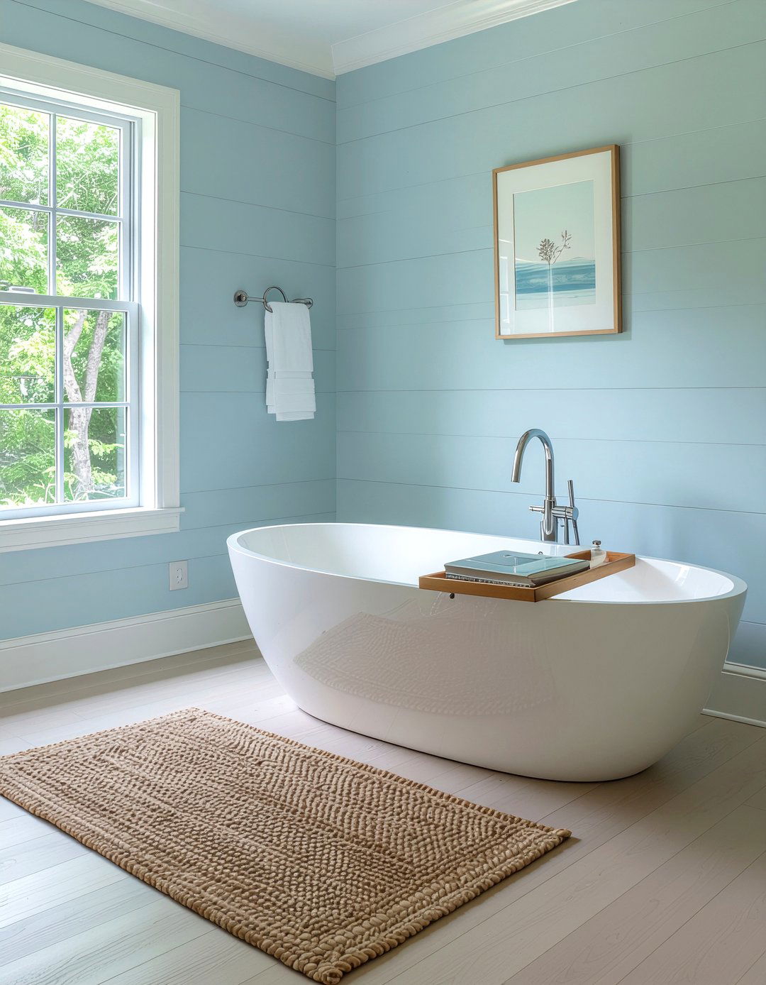 Oval freestanding tub - 30 master bathroom tub ideas