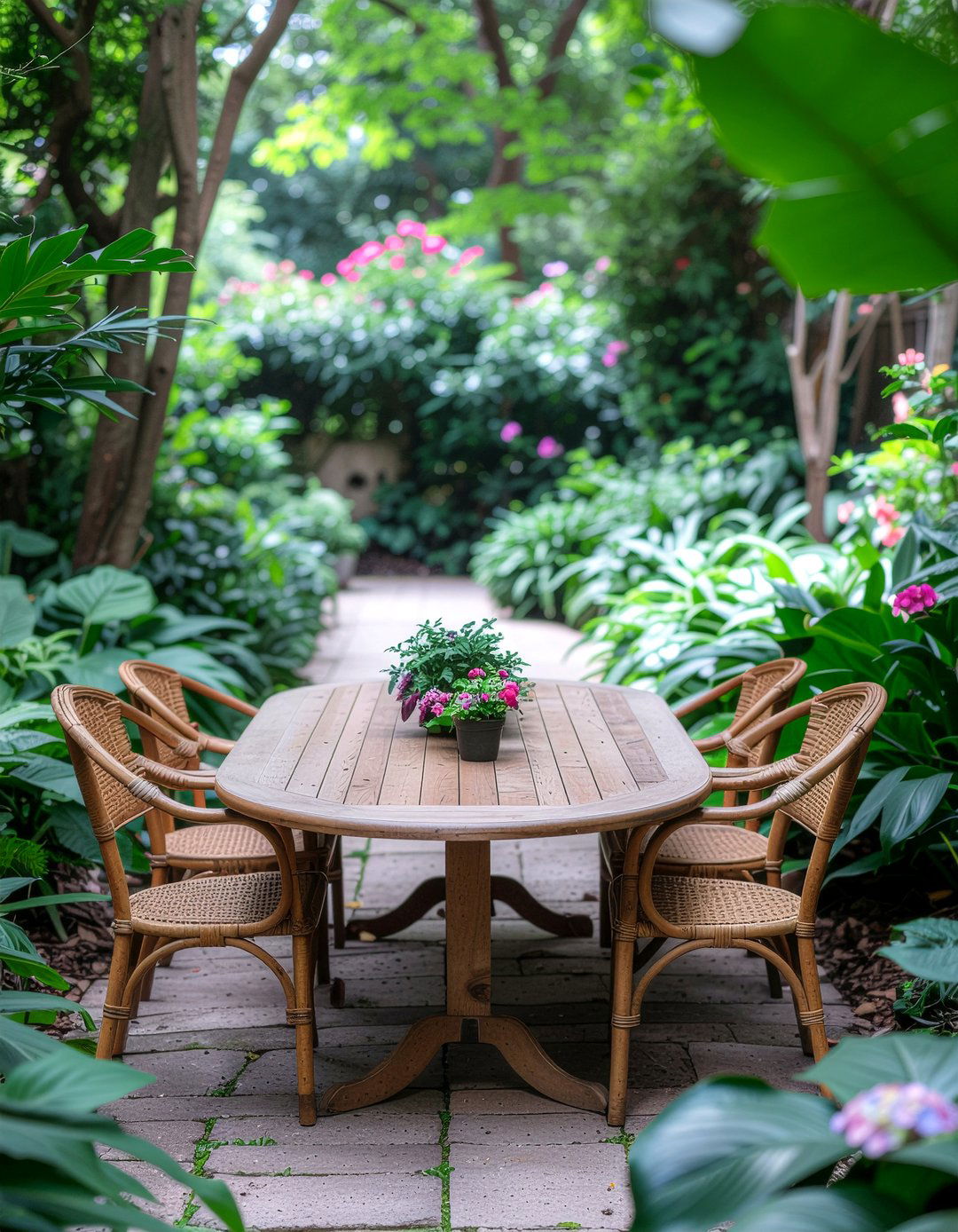 Oval outdoor table - 30 outdoor dining table ideas