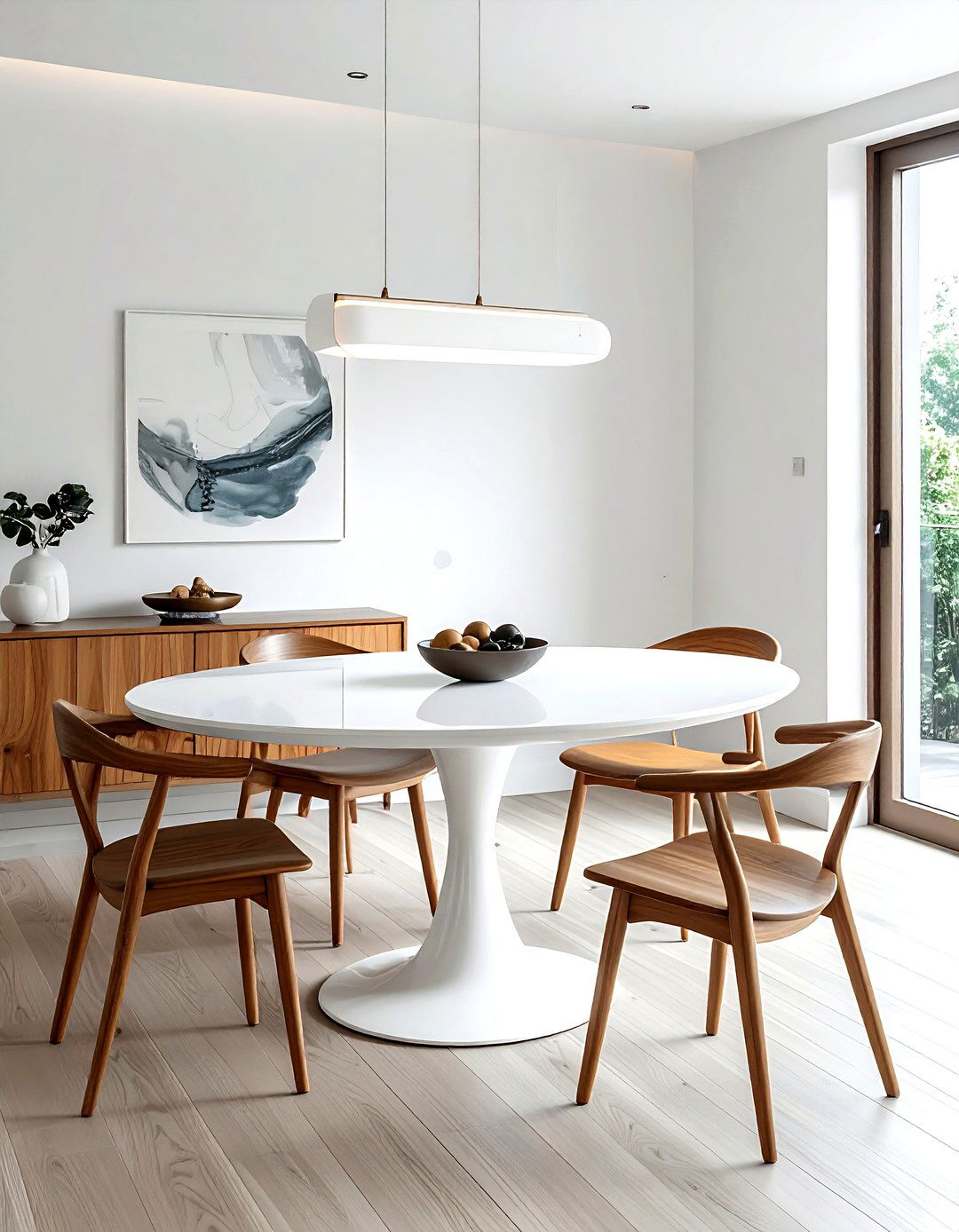 Oval pedestal table - 30 kitchen dining table ideas