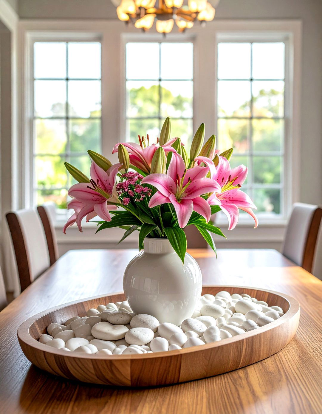 Oval tray - 30 tray centerpiece dining ideas