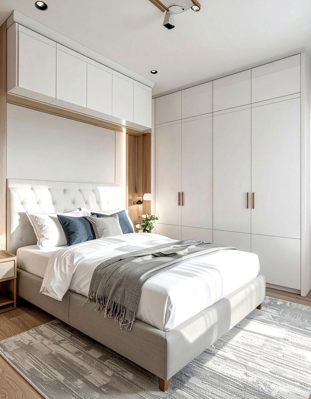 Over Bed Storage Cabinets - 30 bedroom clever storage ideas