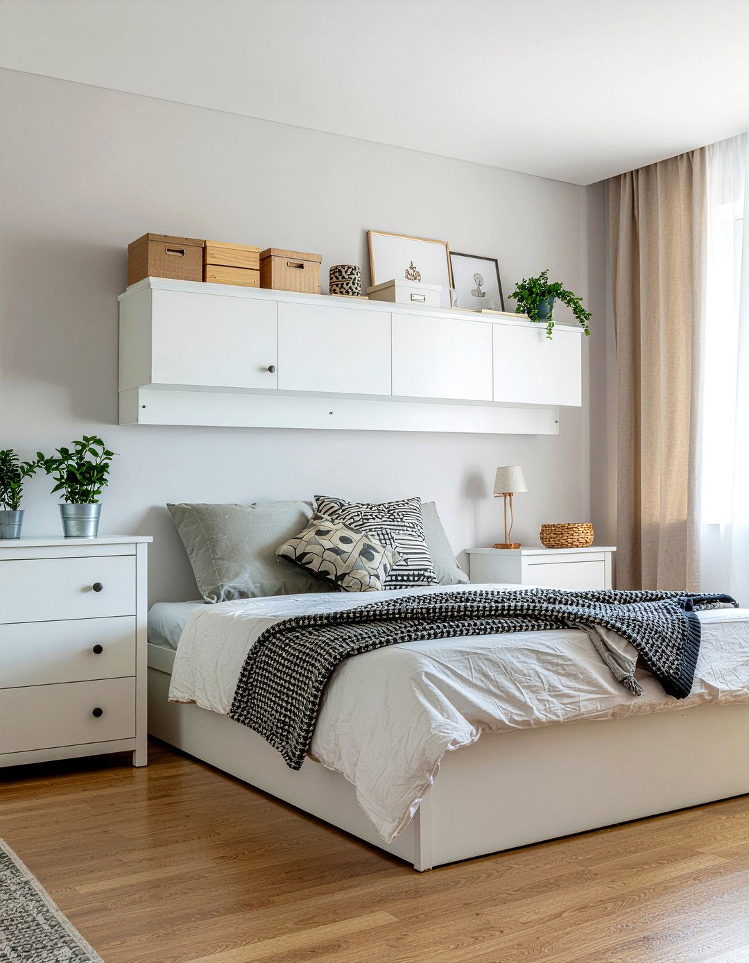 Over The Bed Storage - 30 bedroom small space solutions