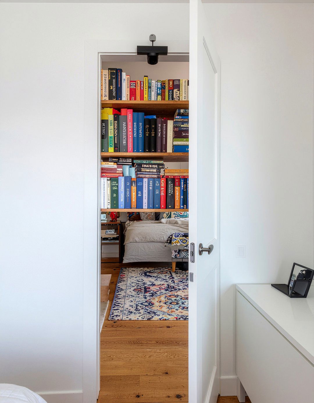 Over The Door Bookshelf - 30 bedroom bookshelf ideas