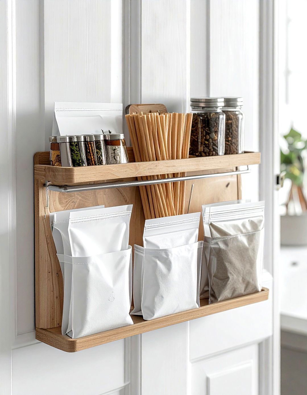 Over The Door Organizer - 30 dining room organization hacks