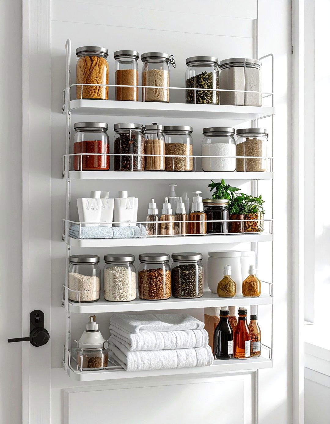 Over The Door Organizer - 30 dining room vertical storage ideas