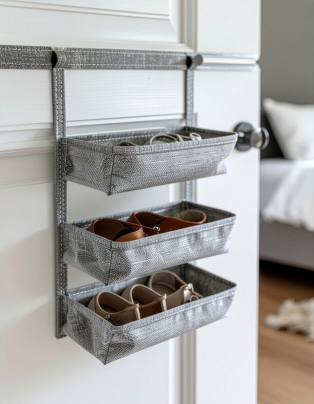 Over The Door Organizer - 30 bedroom storage solutions