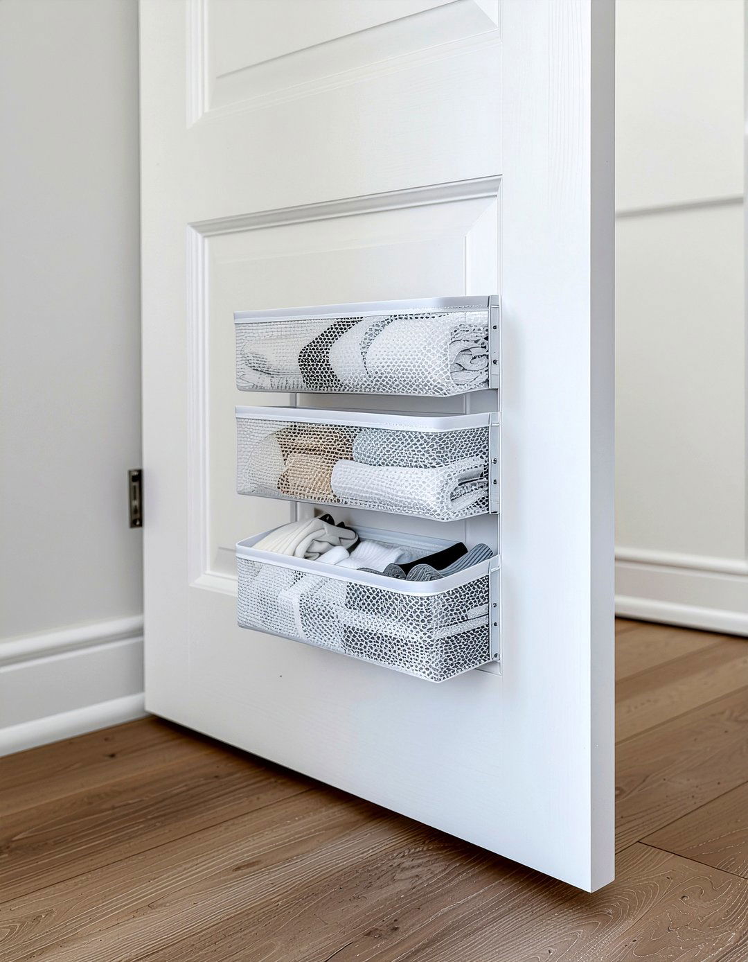 Over The Door Organizer - 30 bedroom vertical storage ideas