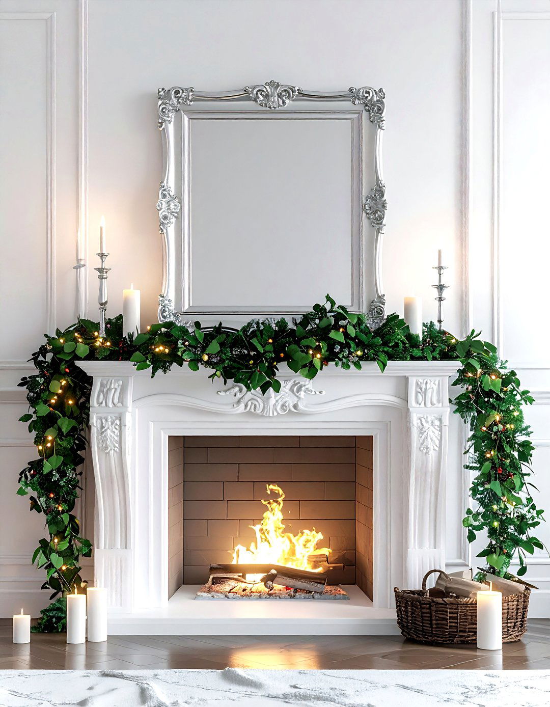 Over The Mantel Mirror - 30 mirror decor ideas