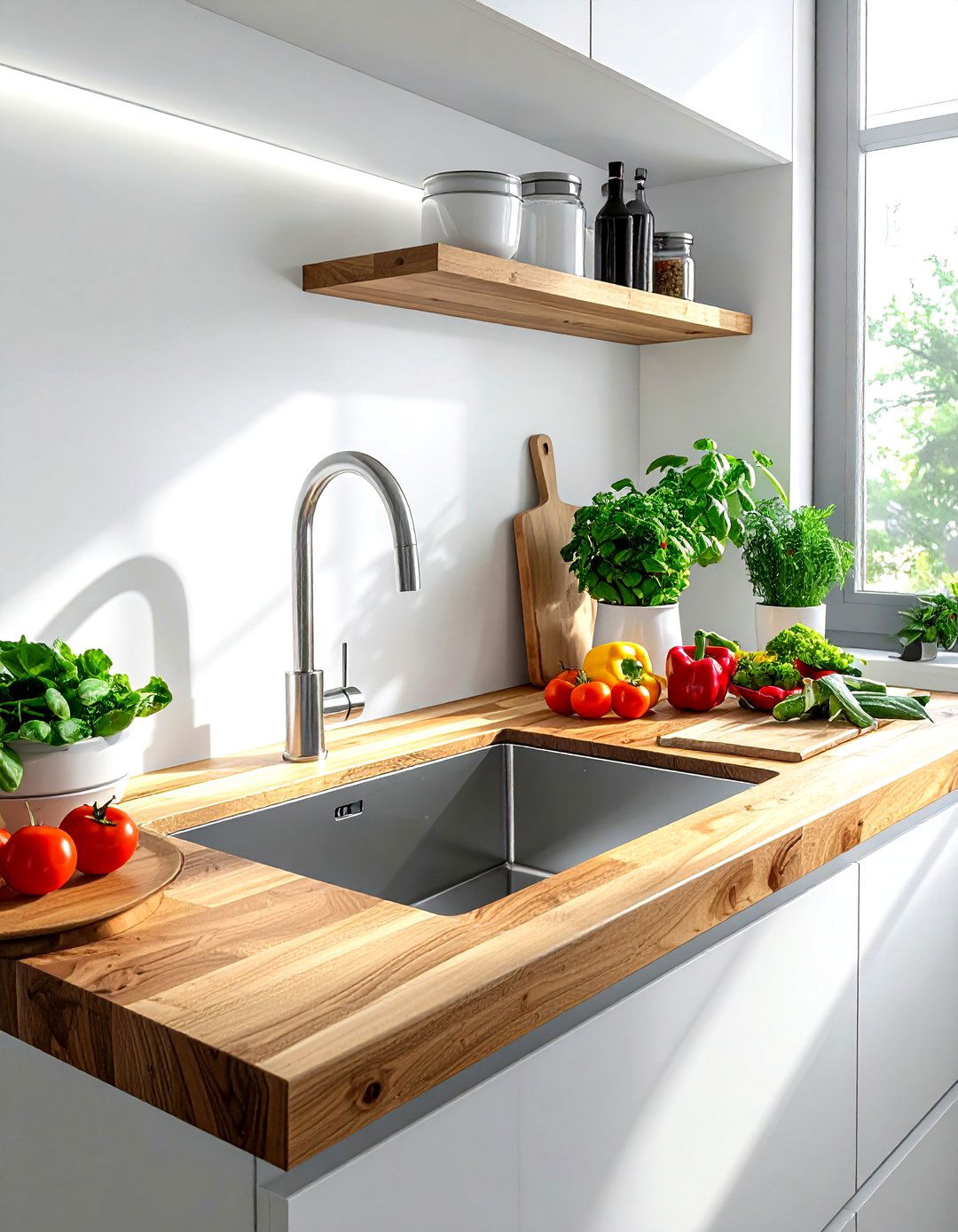 Over The Sink Cutting Board - 30 space-saving kitchen ideas