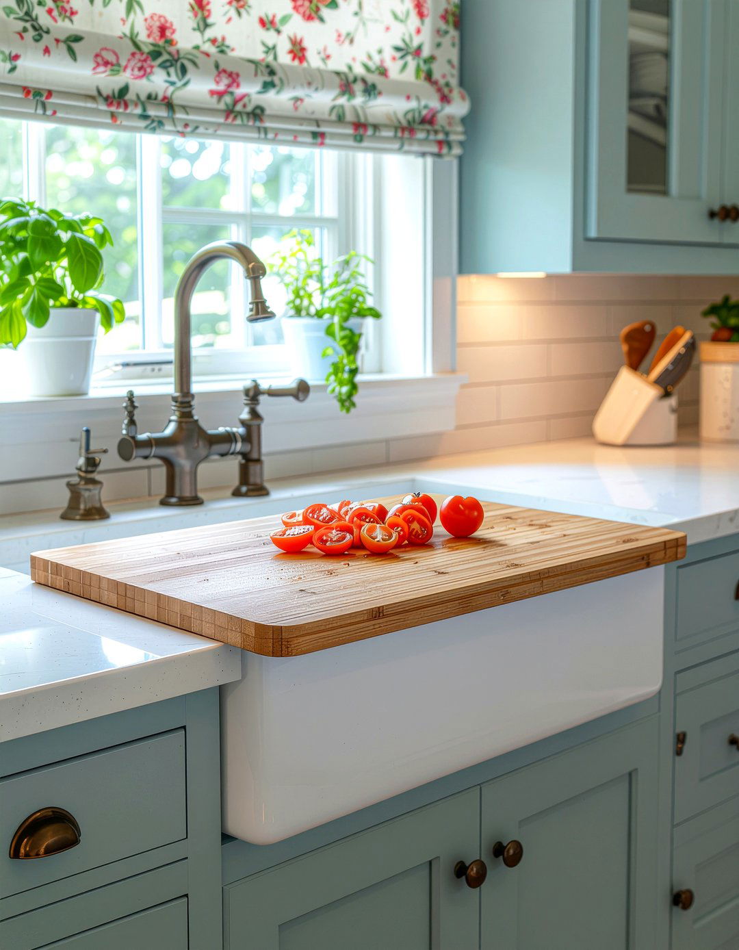 Over The Sink Cutting Board - 30 kitchen prep area ideas