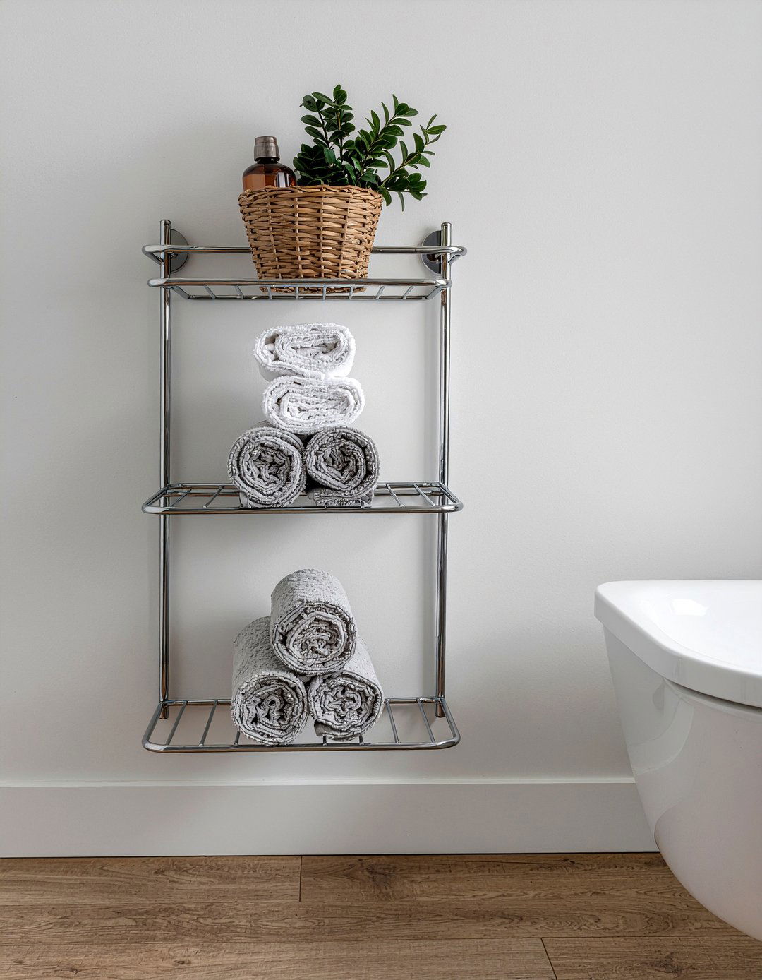 Over The Toilet Towel Rack - 30 bathroom towel styling ideas