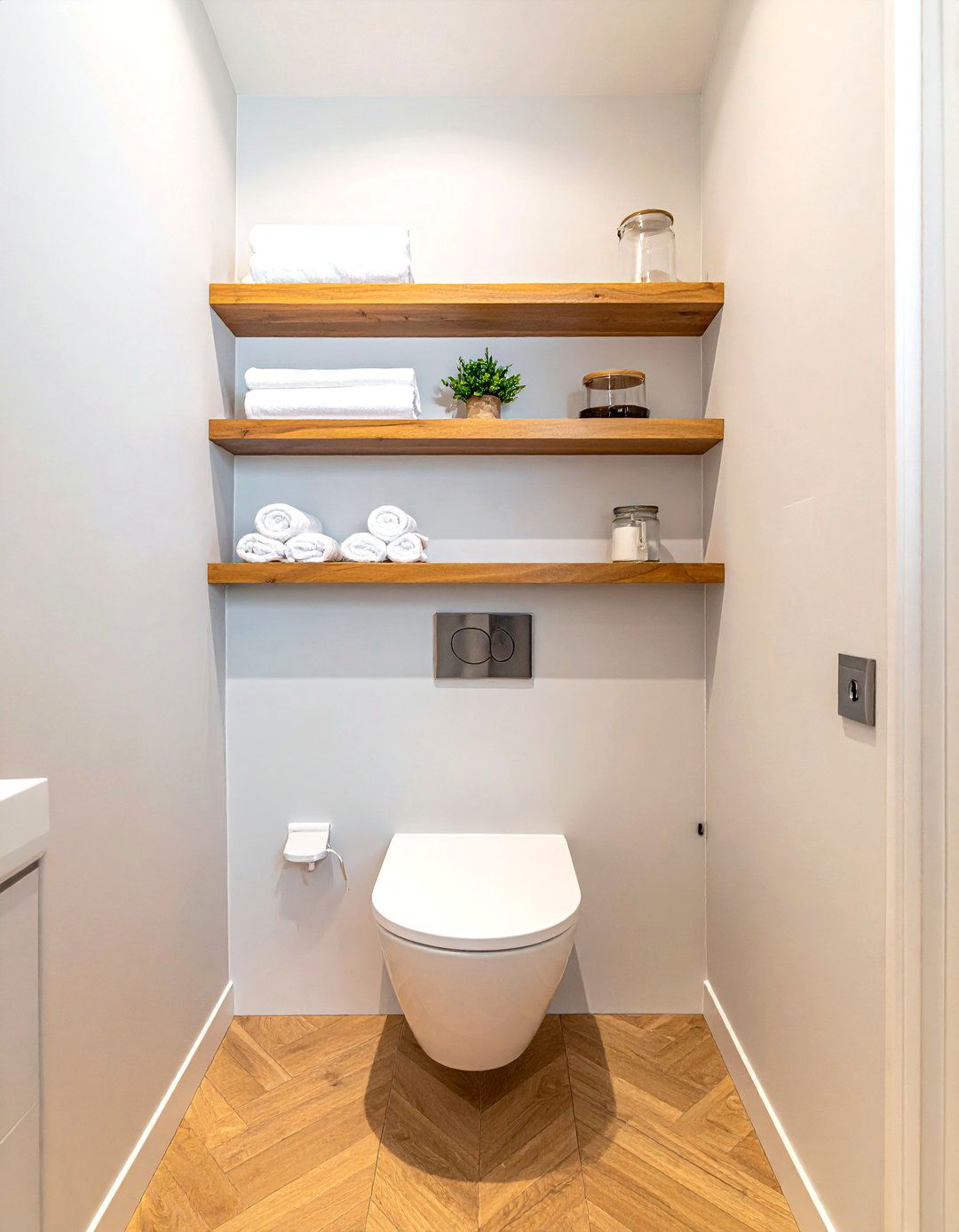 Over Toilet Storage - 30 toilet room ideas