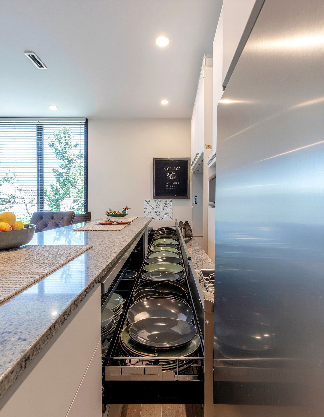 Over fridge storage - 30 pull-out cabinet kitchen ideas