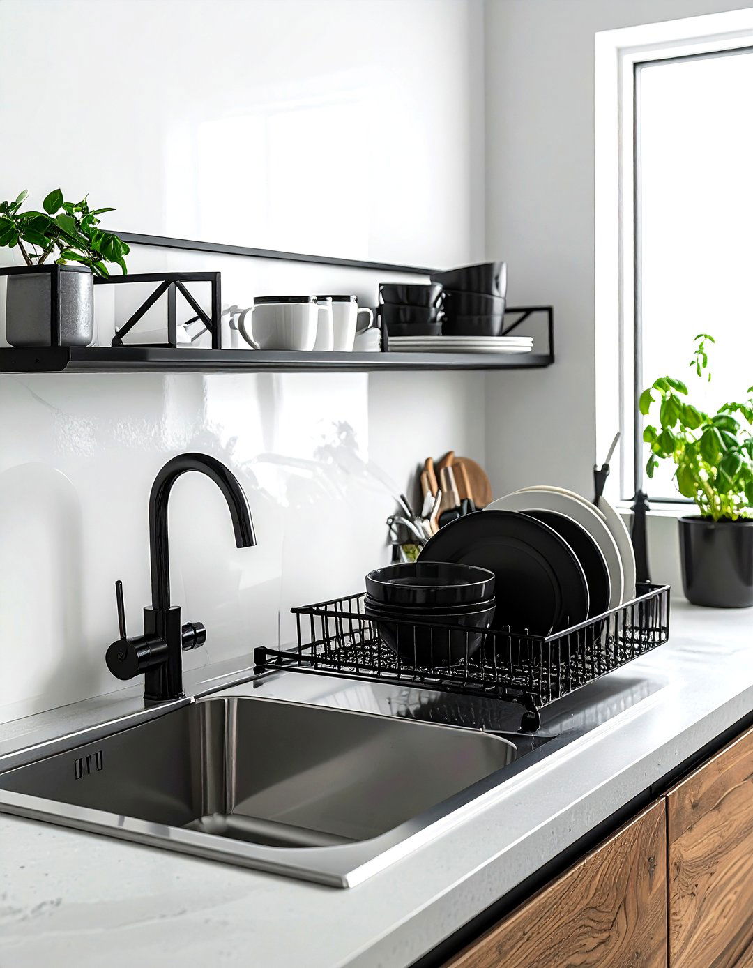 Over sink dish rack - 30 kitchen clever storage ideas