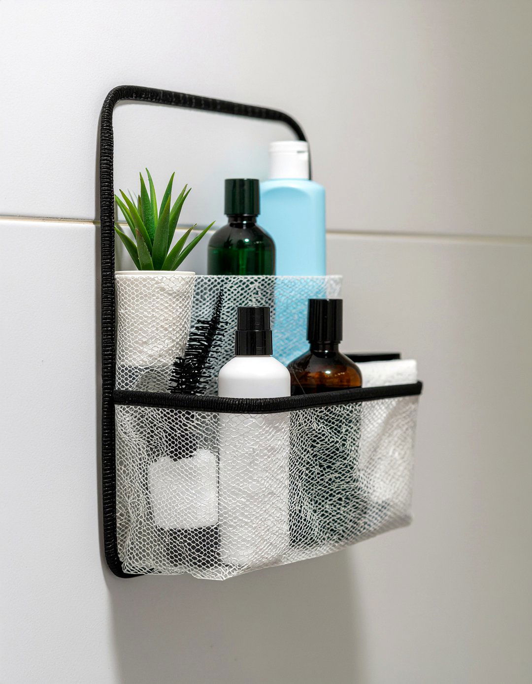 Over the door organizer - 30 bathroom creative storage ideas