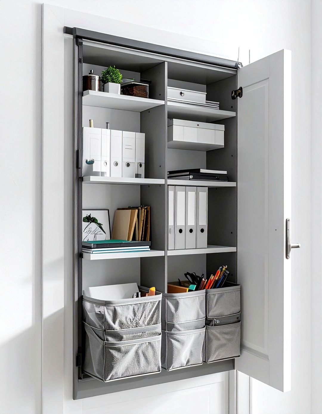 Over the door organizer - 30 home office organization ideas