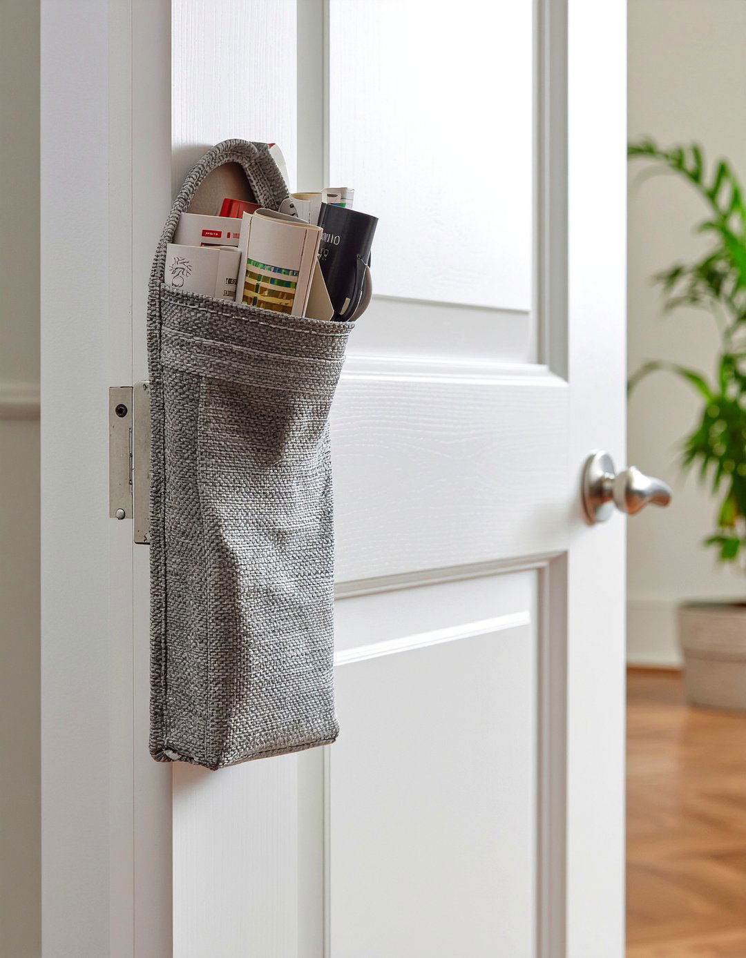 Over the door organizer - 30 living room storage ideas