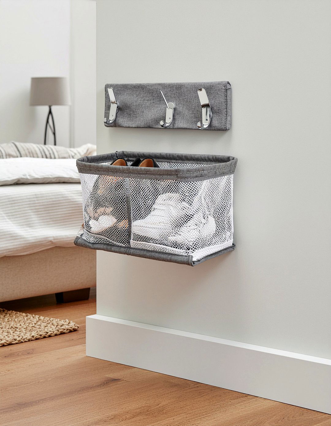 Over the door organizer - 30 renter bedroom ideas