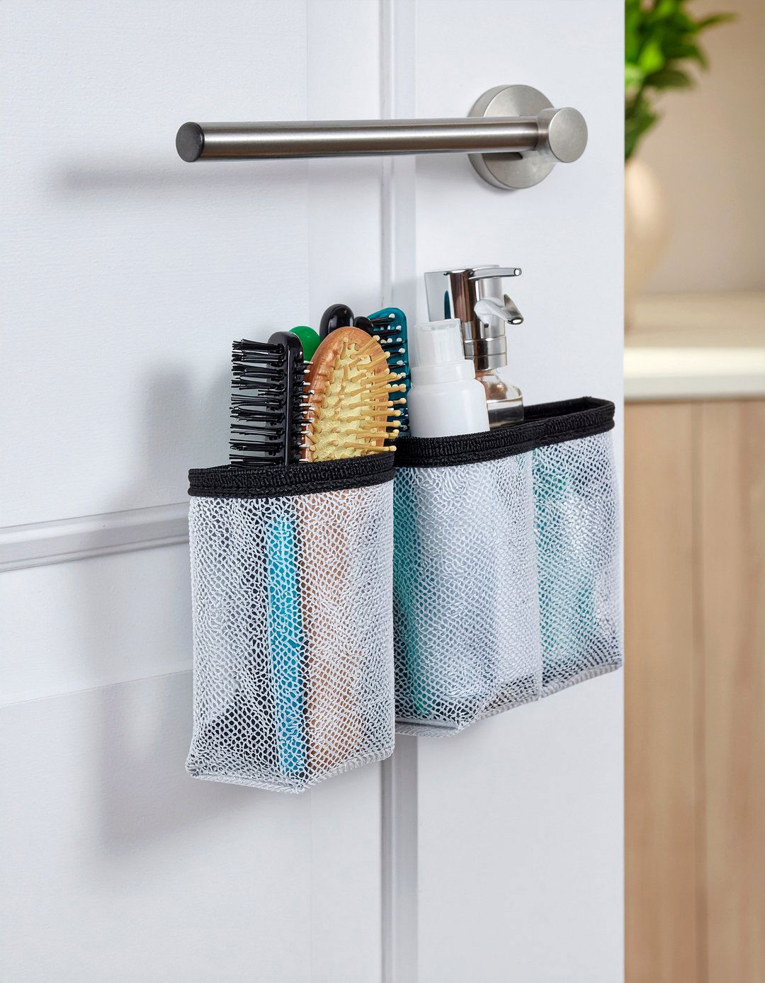 Over the door organizer - 30 small bathroom storage ideas