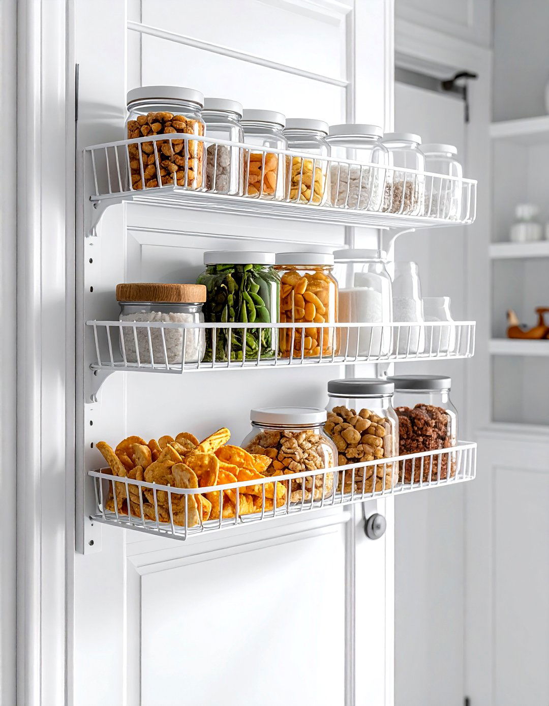 Over the door pantry rack - 30 no damage kitchen ideas