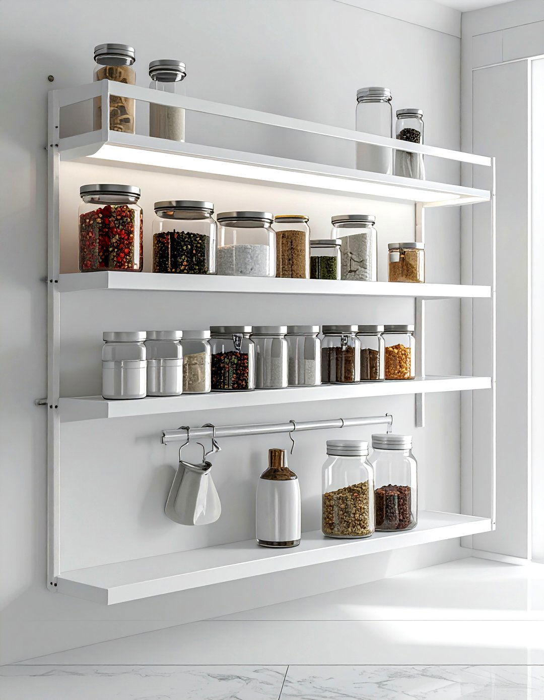 Over the door pantry rack - 30 rental kitchen ideas