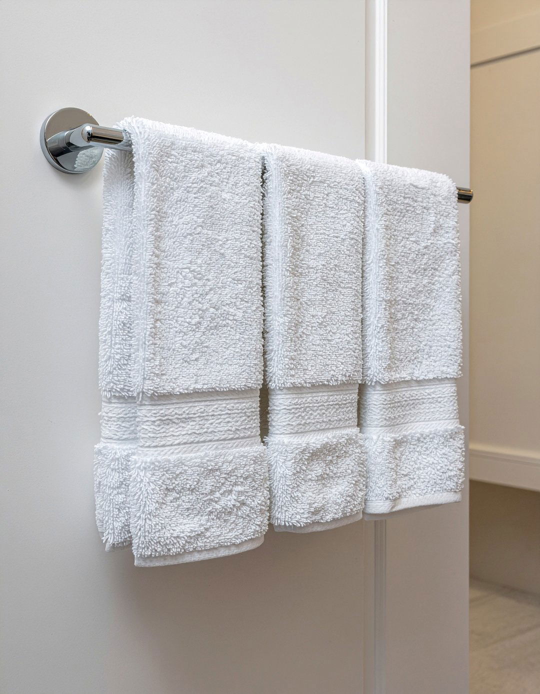 Over the door rack - 30 bathroom towel display ideas