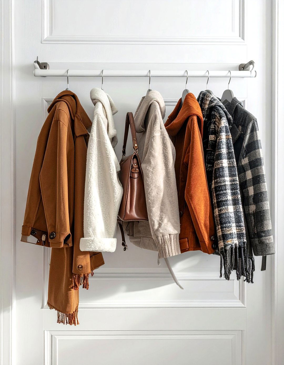 Over the door storage rack - 30 no drill bedroom ideas