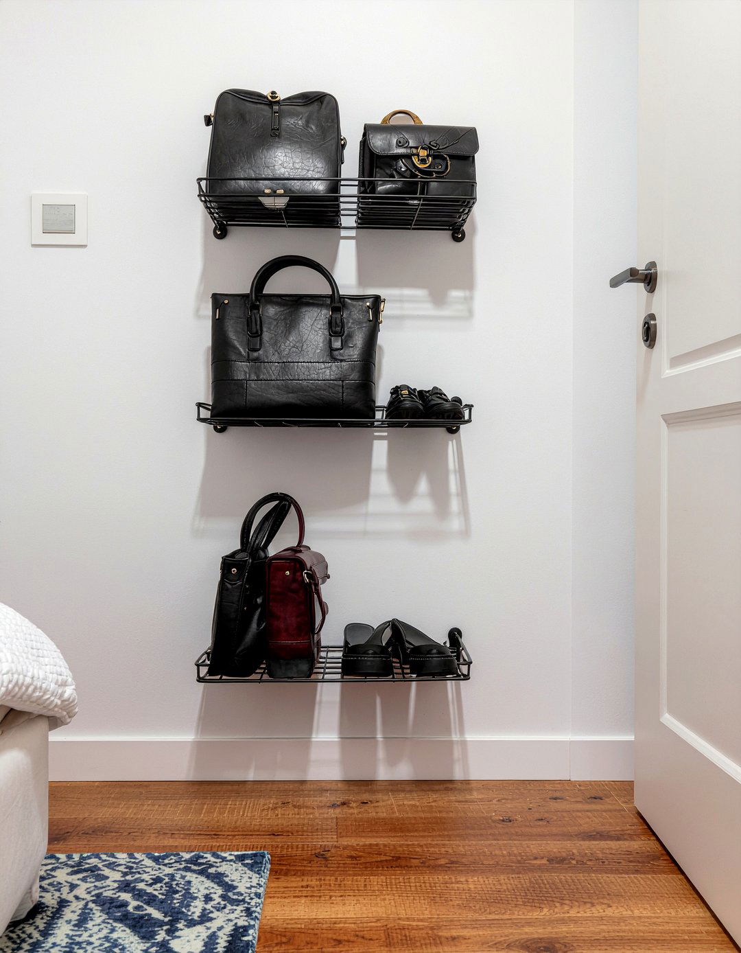 Over the door storage - 30 bedroom reach-in closet ideas