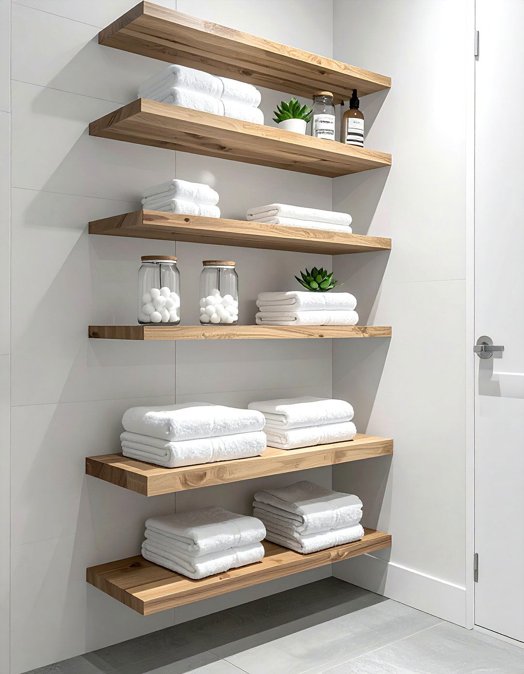 Over the toilet shelving - 30 bathroom space saving ideas