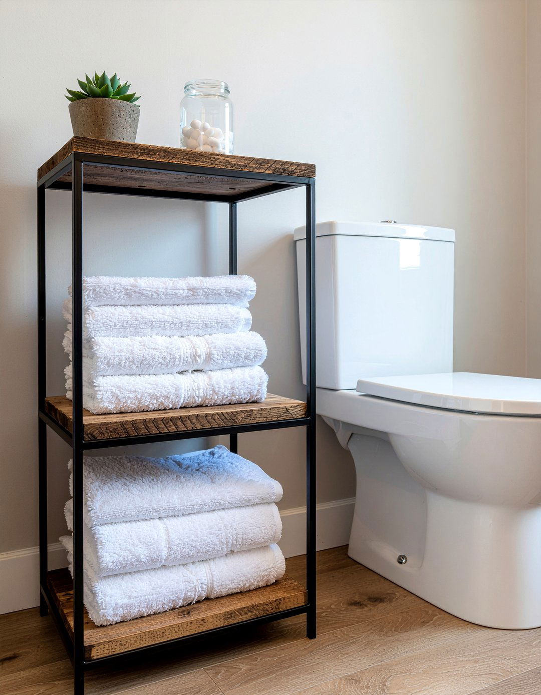 Over the toilet storage - 30 bathroom optimization ideas