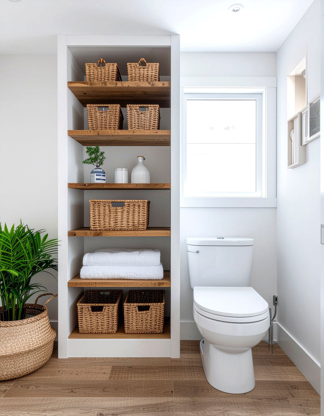 Over the toilet storage - 30 bathroom glow-up ideas