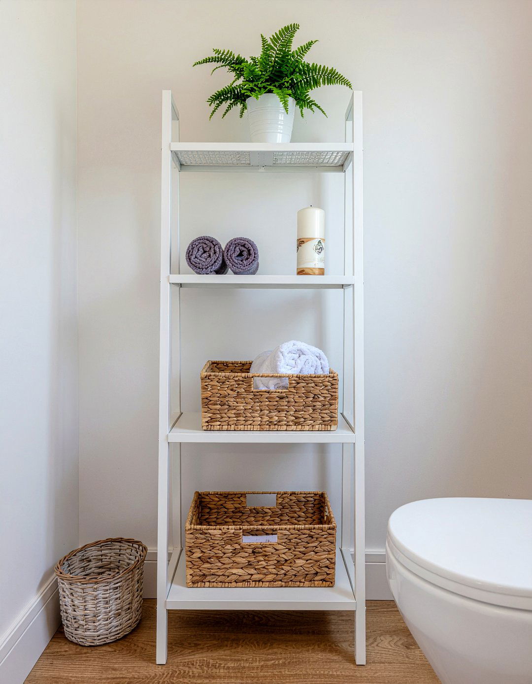 Over the toilet storage - 30 bathroom one-day project ideas