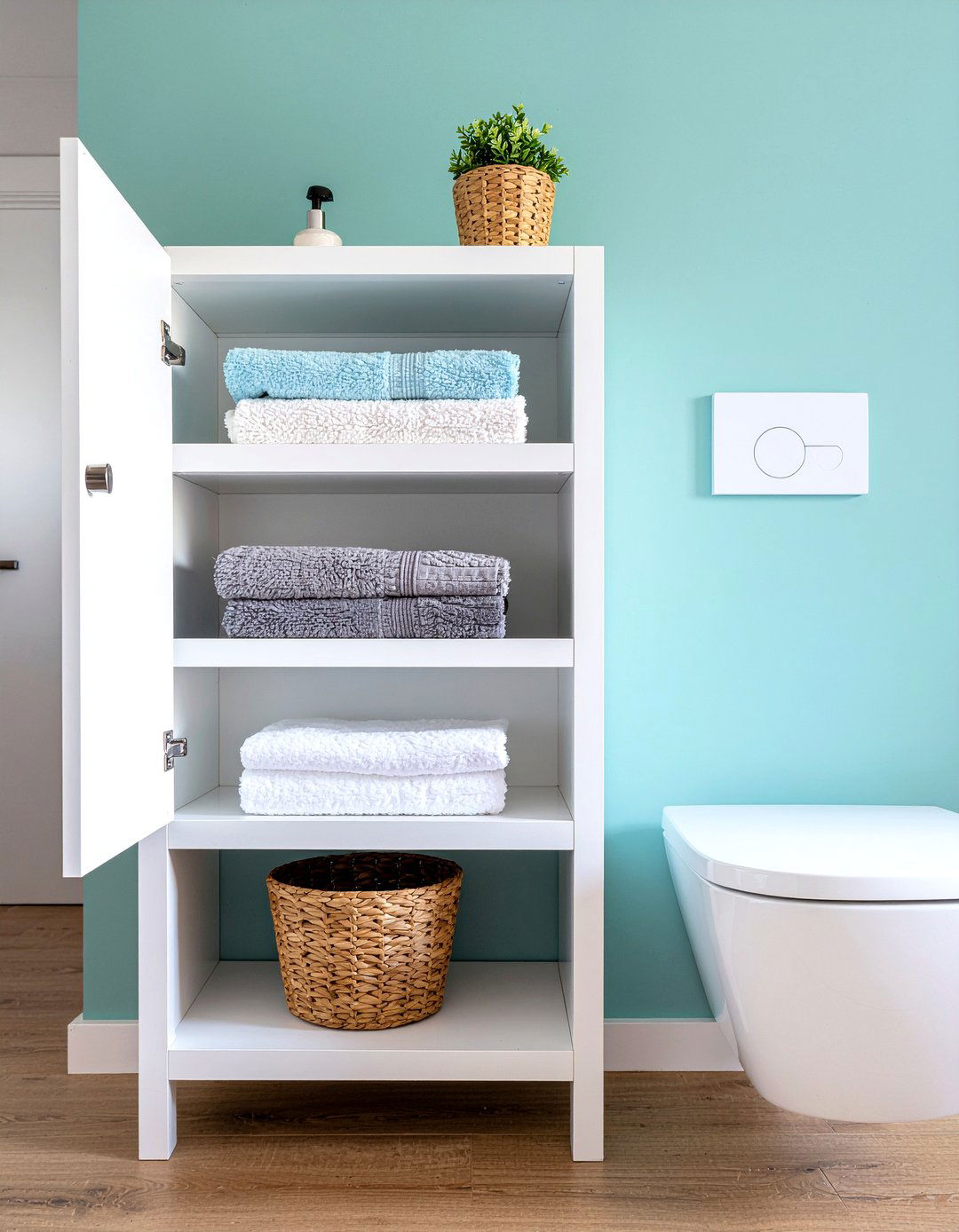 Over the toilet storage - 30 affordable bathroom ideas