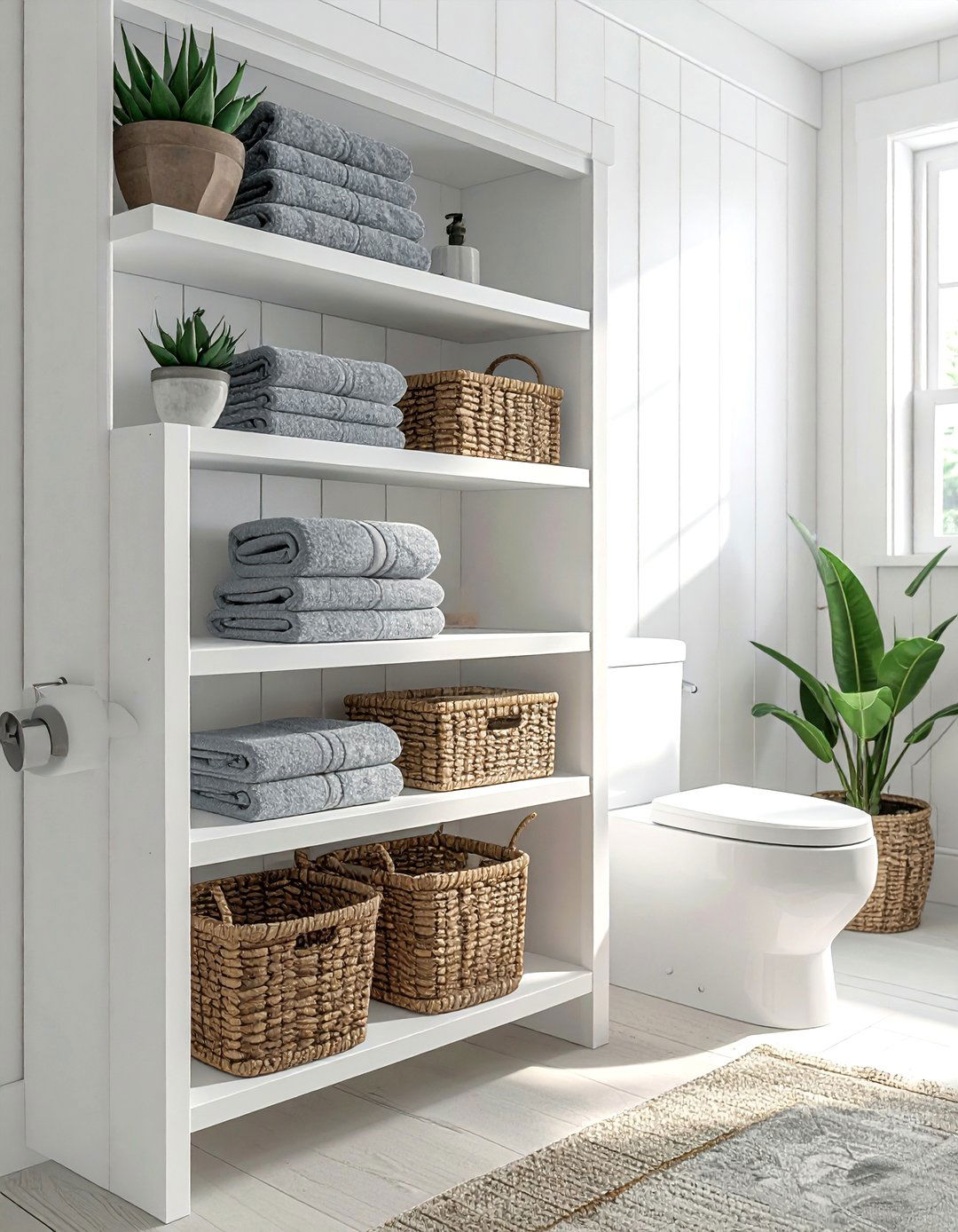 Over toilet storage - 30 bathroom storage hacks