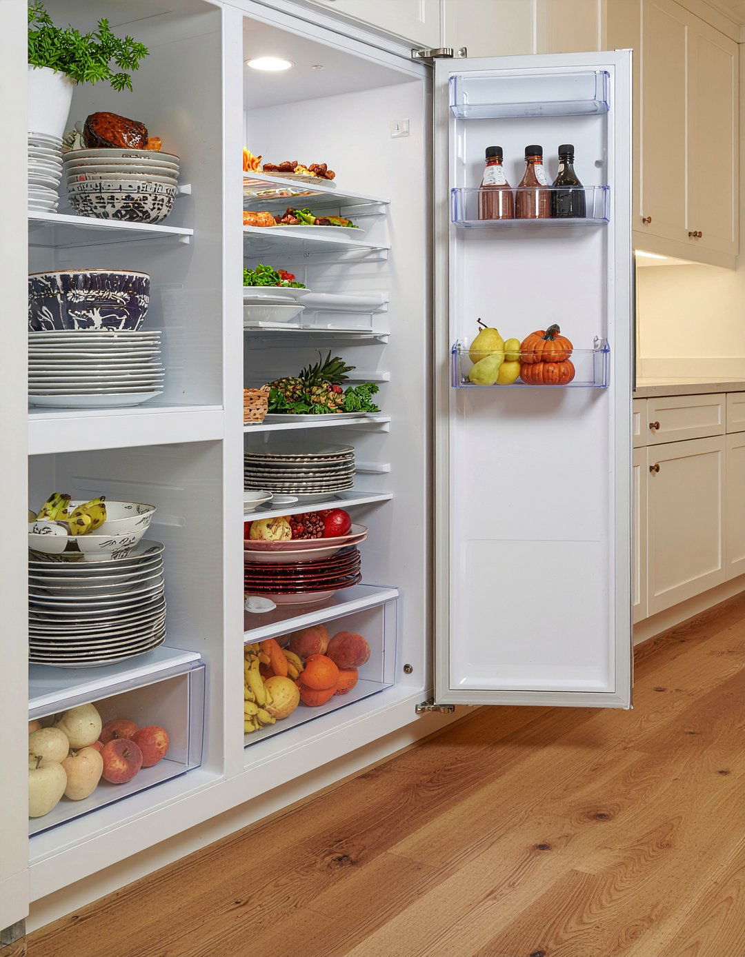 Overflow Refrigerator Drawer - 30 drawer refrigerator kitchen ideas
