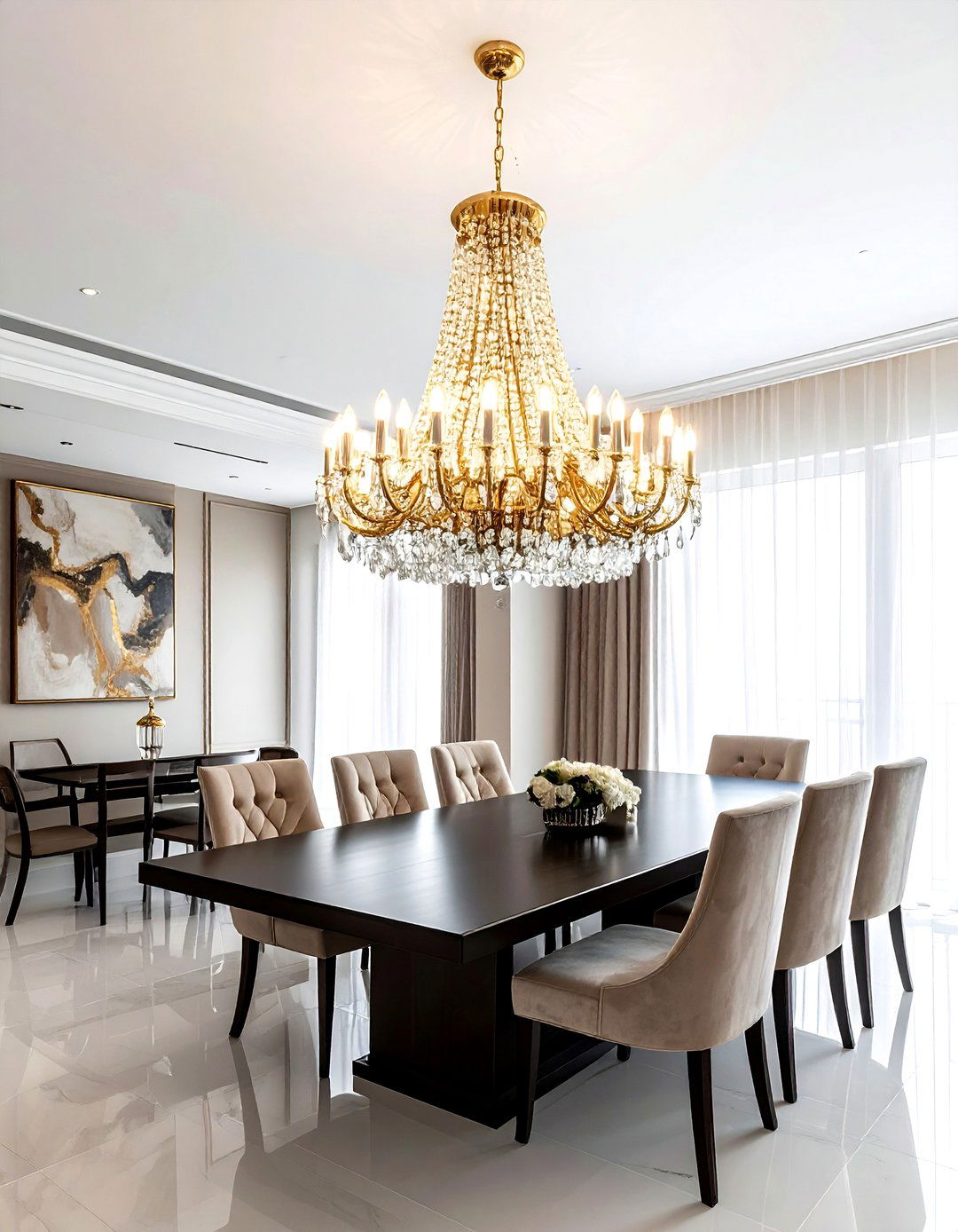 Oversized Dining Room Chandelier - 30 statement lighting ideas