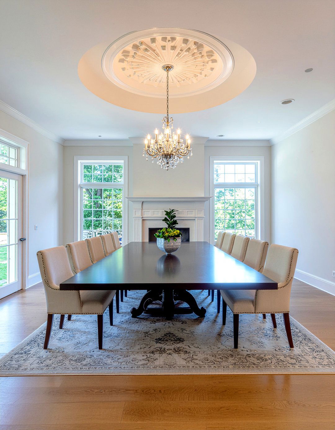 Oversized Dining Room Medallion - 30 dining room ceiling medallion ideas